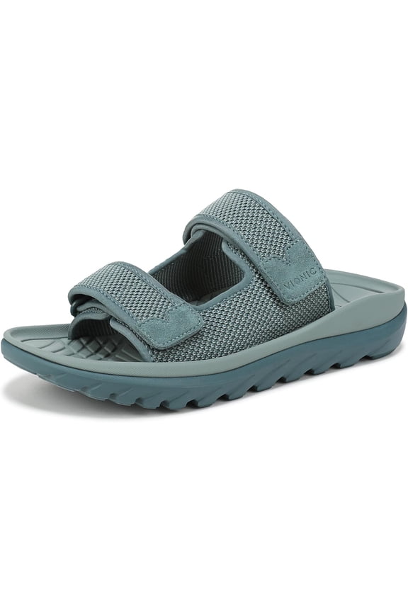 Women's Hope Rx Recovery Slide Sandal Bodega Blue Knit/Suede 8M