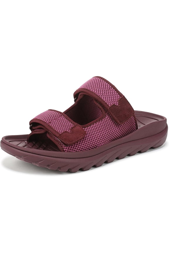 Women's Hope Rx Recovery Slide Sandal Cherry Jubilee Knit/Suede 9M