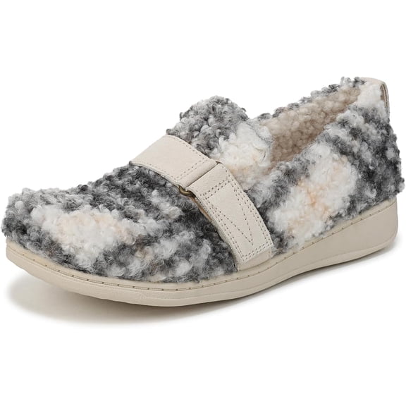 Vionic Women's Imogen Faux Shearling Slipper Cream Multi 11M