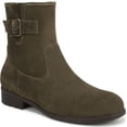 thumbnail image 1 of Vionic Women's Jill Zip Short Boot Dark Olive Suede 7.5M, 1 of 6