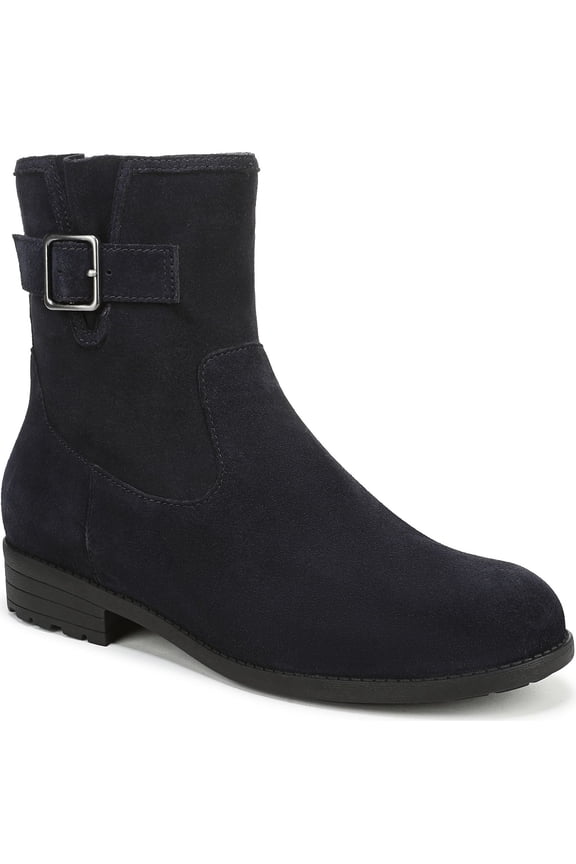 Women's Jill Zip Short Boot Navy Blazer Suede 9M