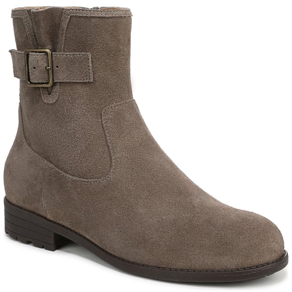Vionic Women's Jill Zip Short Boot Stone Suede 11M