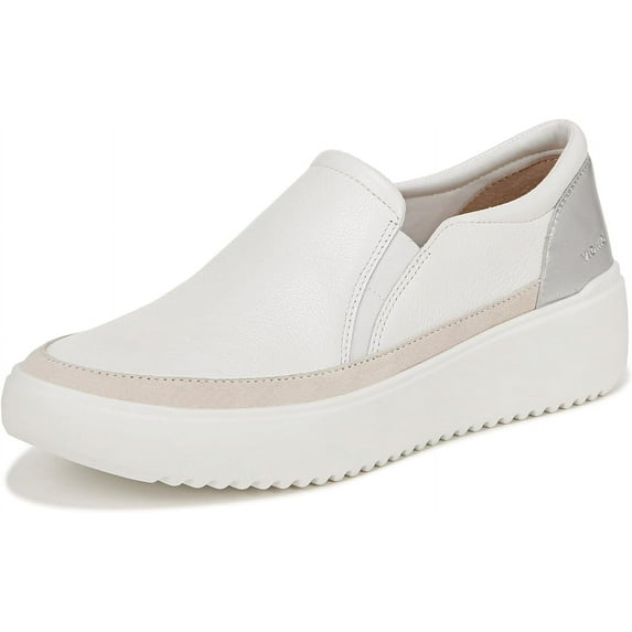 Vionic Women's Kearny Loafer White Leather 7.5W