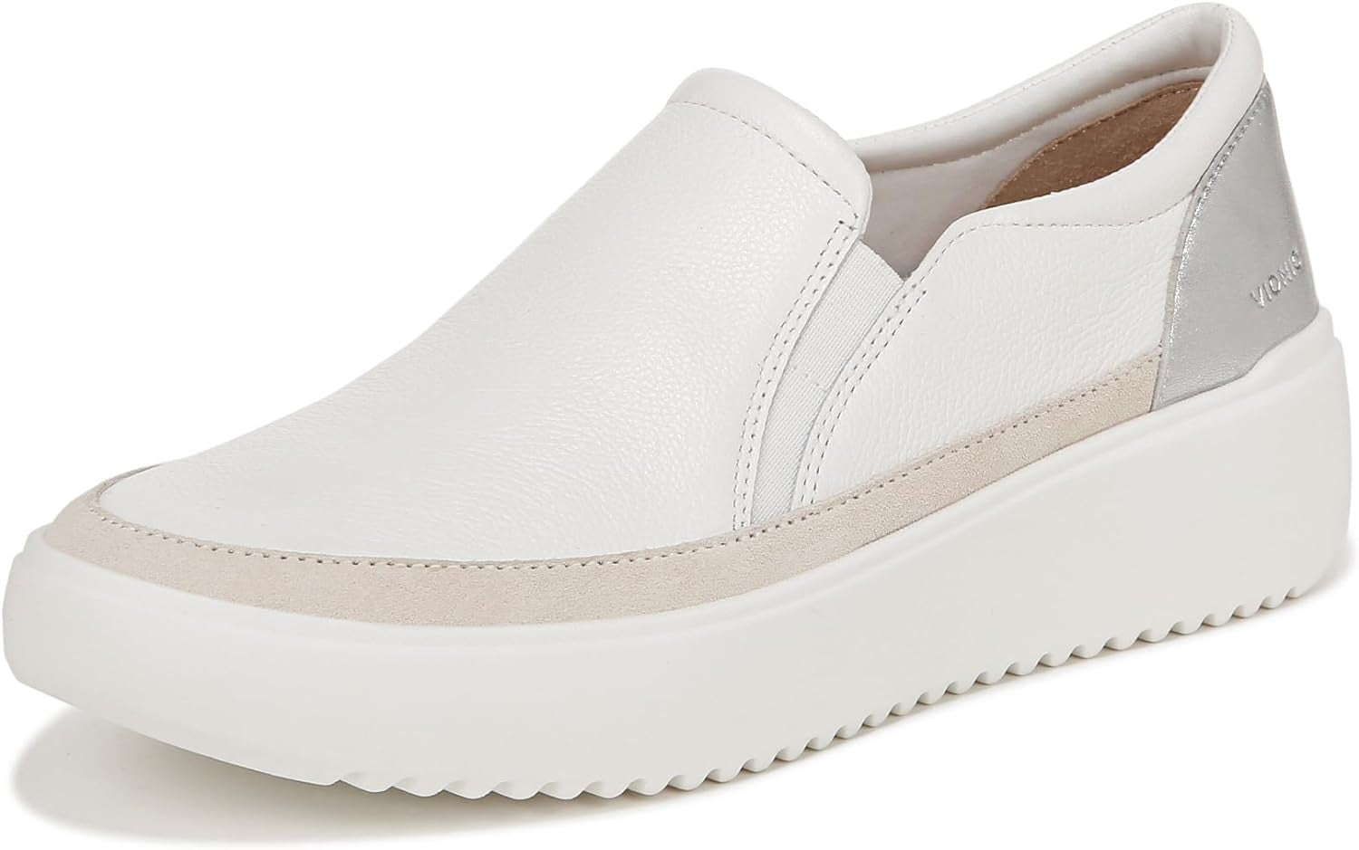 Vionic Women's Kearny Loafer White Leather 8M