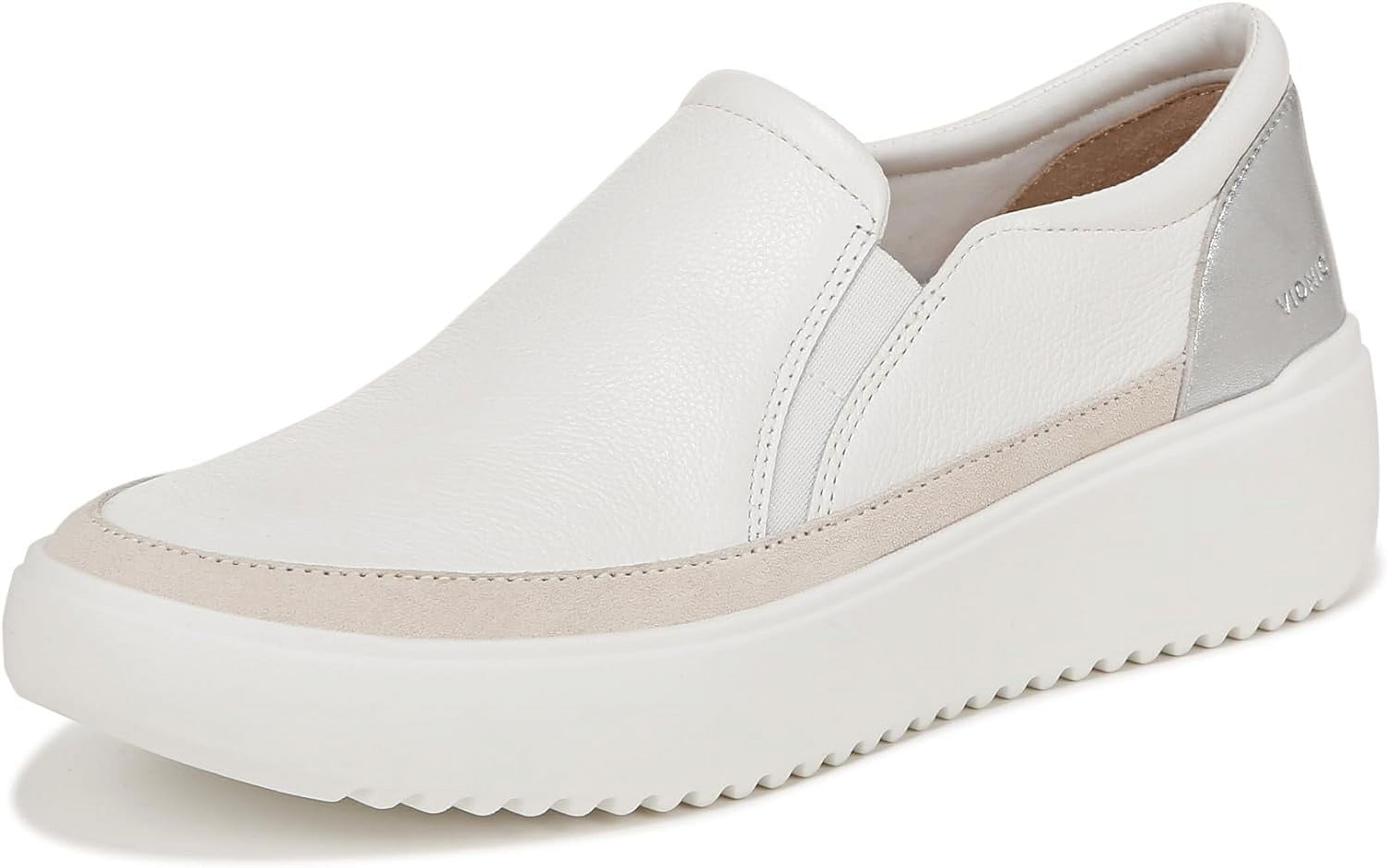 Vionic Women's Kearny Slip-On Sneakers - Orthotic Arch Support, 2" Heel, Lightweight & Comfortable For Everyday