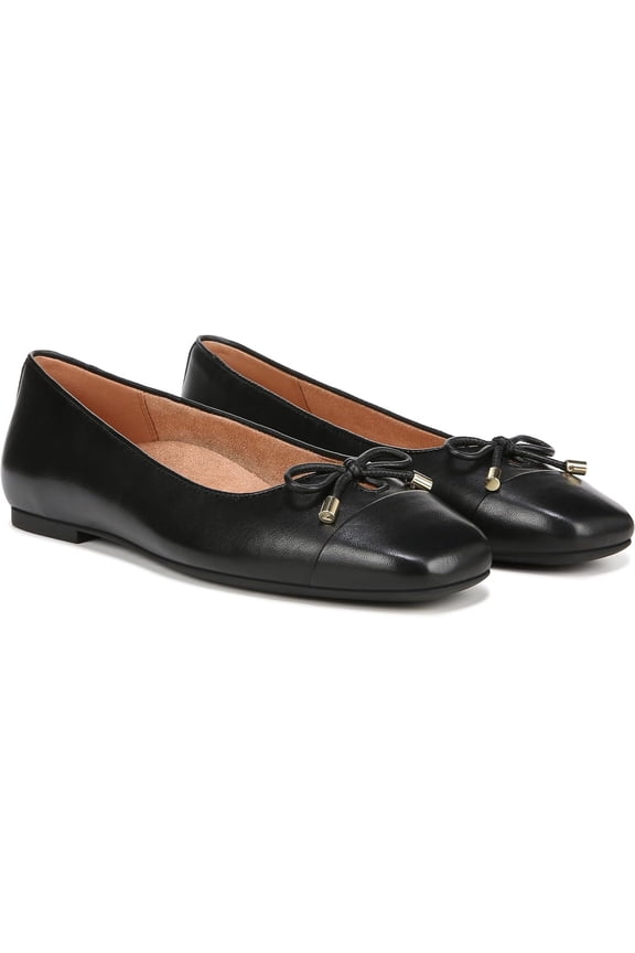 Women's Klara Ballet Flat Black Nappa Leather 6.5W