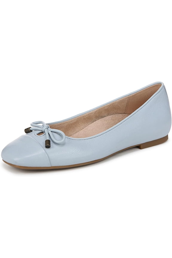 Women's Klara Ballet Flat Blue Mist Leather 8.5W