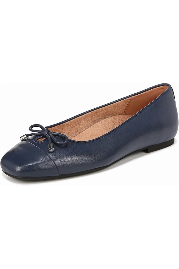 Klara Women's Flats Navy Nappa Leather Size 6 W