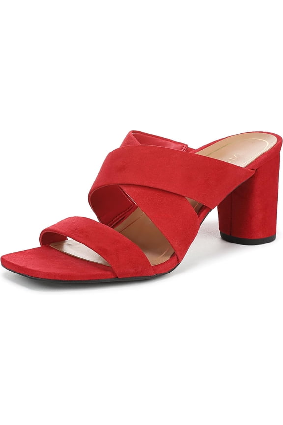 Women's Merlot Heeled Sandal Red Suede 9W