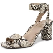 Vionic Womens Napa Zinfandel Strappy Block Heels Ivory Multi Leather 9.5W