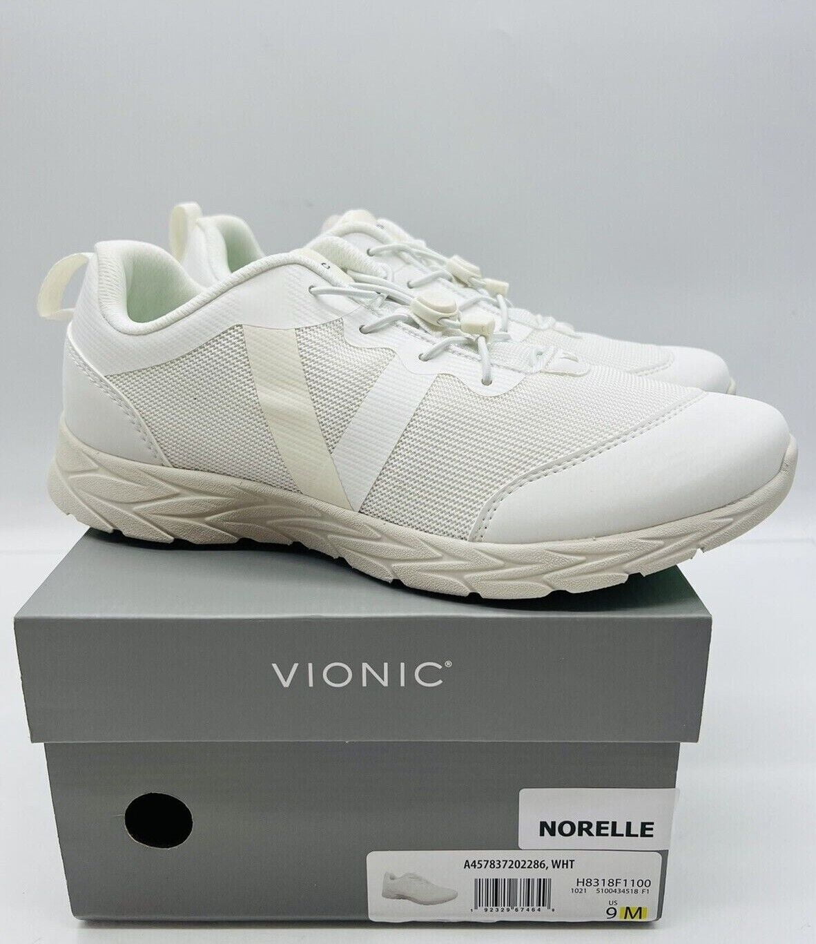 Vionic Women s Norelle Bungee Lace Athletic Sneakers White US