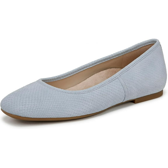 Vionic Women's Orinda 2 Ballet Flat Blue Mist Nubuck 7.5W