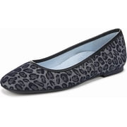 Vionic Womens Orinda 2 Ballet Flat Leopard Pattern Denim 12W