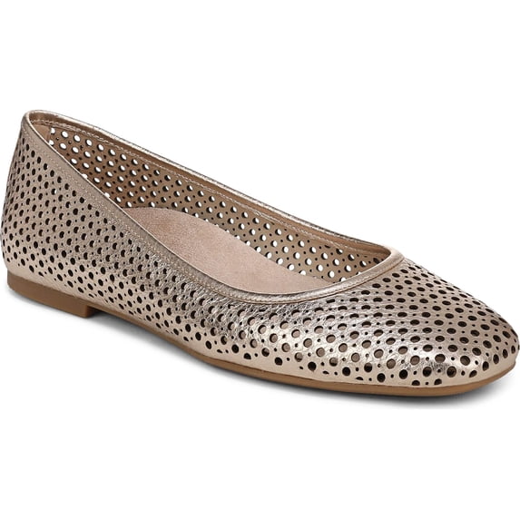 Vionic Women's Orinda Perforated Ballet Flat Bronze 8N
