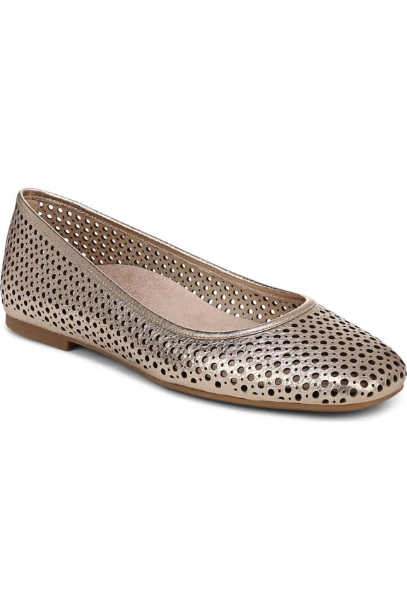 Women's Orinda Perforated Ballet Flat Bronze 9.5M