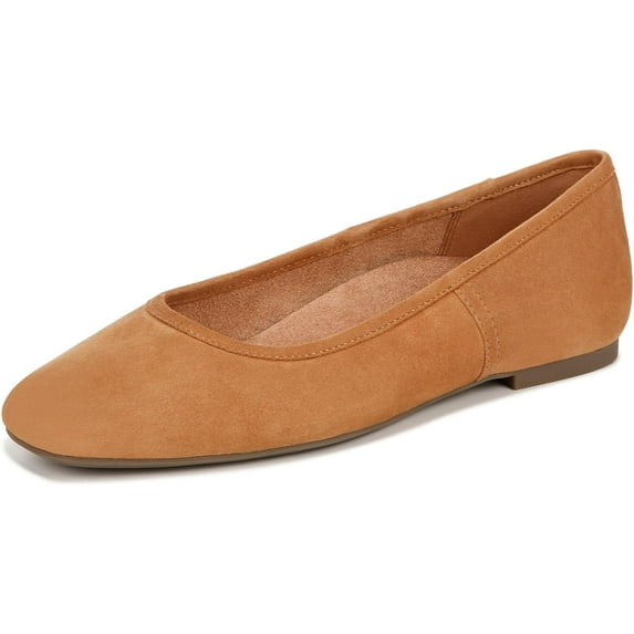 Vionic Women's Orinda Skimmers Ballet Flat Camel Suede 11M