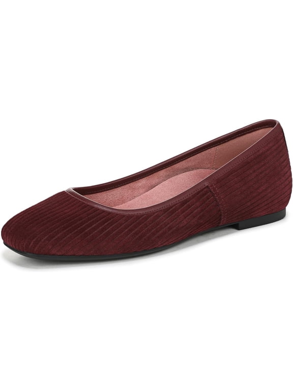Women's Orinda Skimmers Ballet Flat Cherry Jubilee Suede 6W