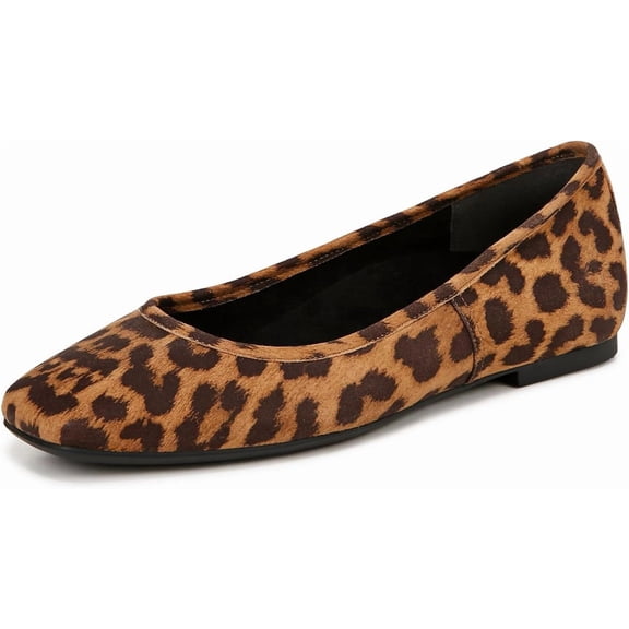 Vionic Women's Orinda Skimmers Ballet Flat Tan Brown Suede 6.5N