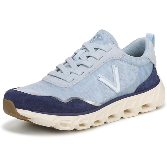 Vionic Women's Presley Lace Up Walking Sneaker Blue Mist 8W