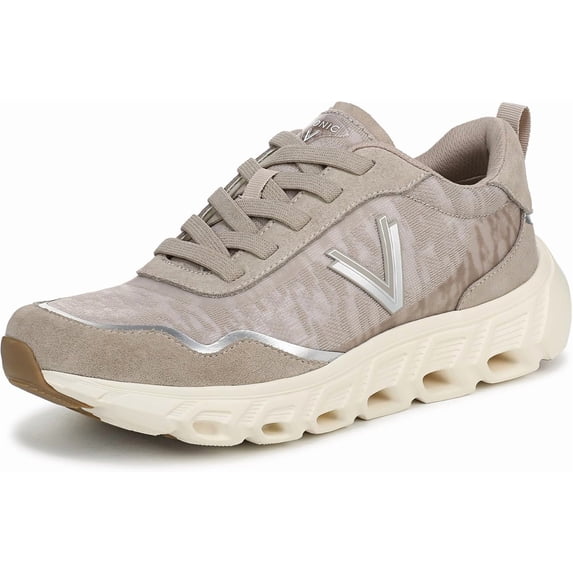 Vionic Women's Presley Lace Up Walking Sneaker Cobblestone 11W