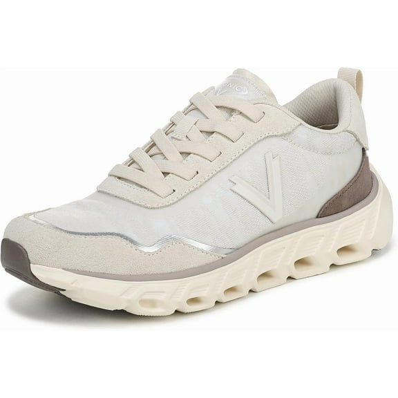 Vionic Women's Presley Lace Up Walking Sneaker Cream 11W