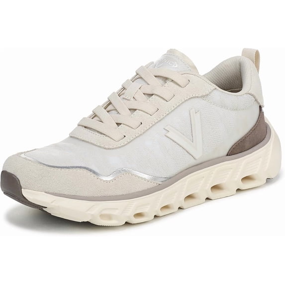 Vionic Women's Presley Lace Up Walking Sneaker Cream 12M