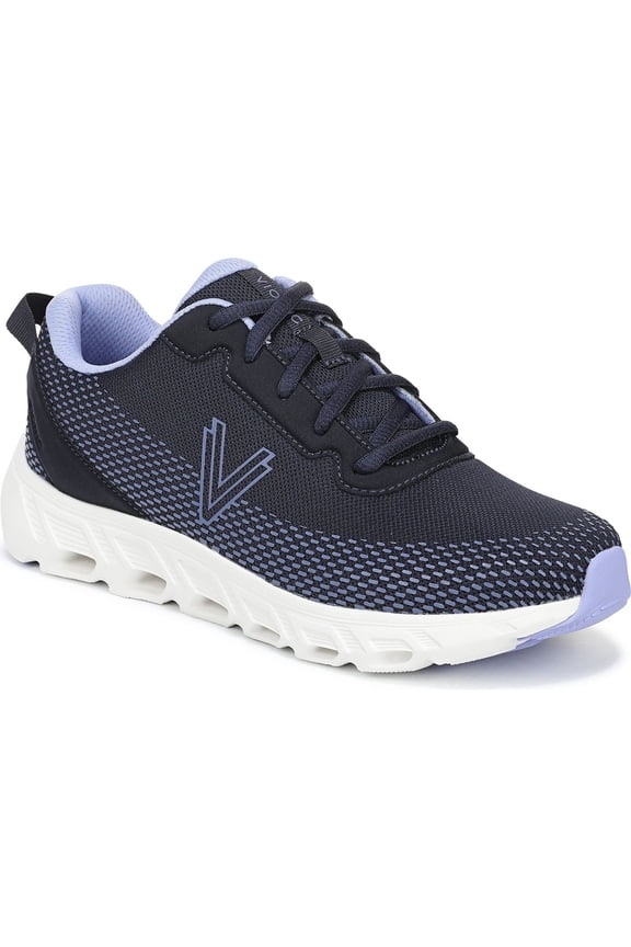 Women's Priscilla Lace Up Walking Sneaker Navy Blazer Mesh 8M