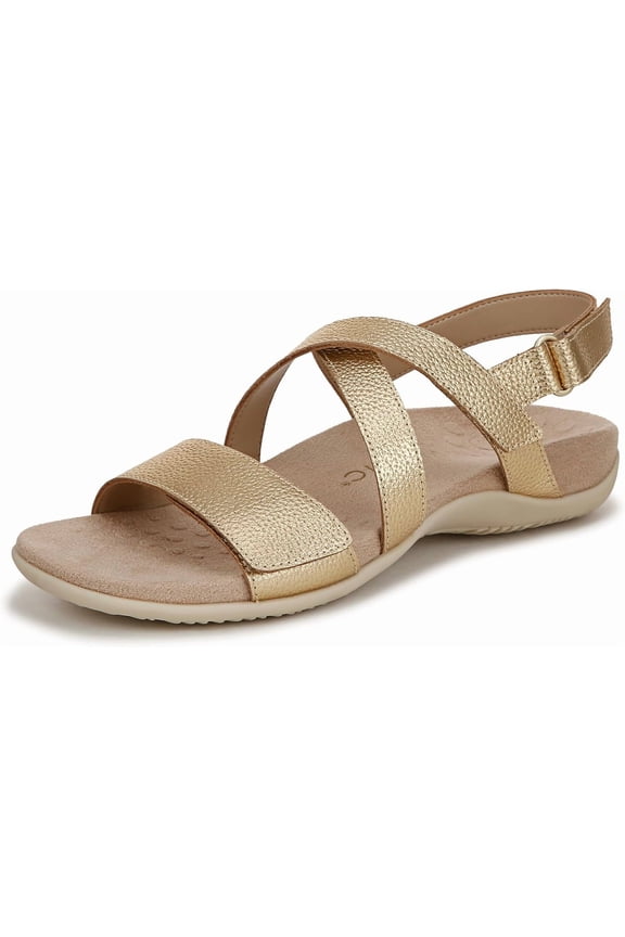 Women's Raya Slingback Sandal Gold Leather 6.5W