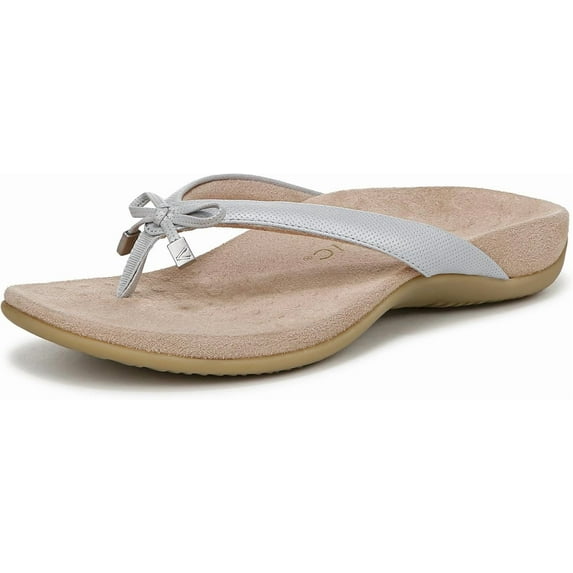 Vionic Women's Rest Bella Vapor Grey Toe Post Sandal 5W