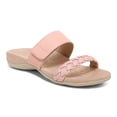 thumbnail image 1 of Vionic Women's Rest Jeanne Leather Woven Band Slide Sandal Roze 6W, 1 of 10