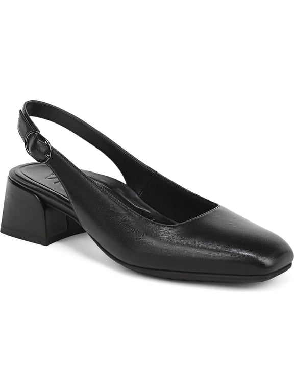 Women's Reyes Block Heel Slingback Pump Black 8.5M