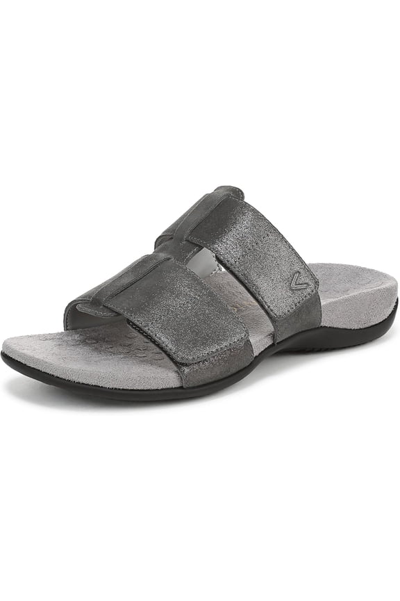 Women's Riley Slide Sandal Pewter Metallic 12W