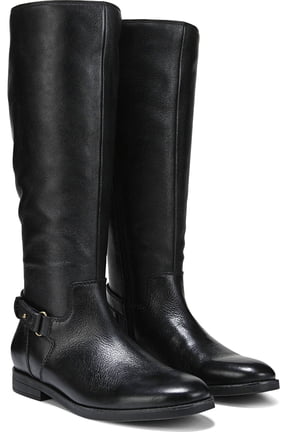 Rochelle Wide Calf Women's Boots Black Tumbled Leather Size 6 M