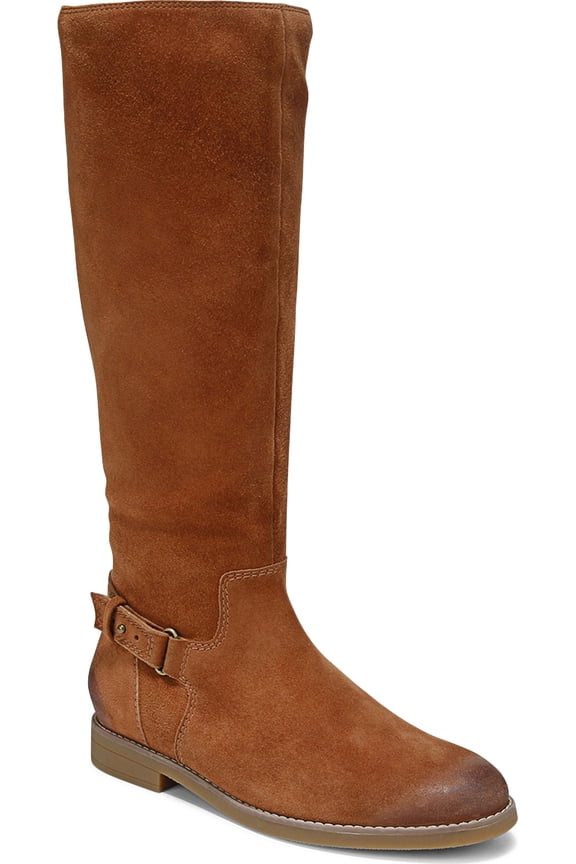 Women's Rochelle Tall Zip Boot Tan Suede 5M