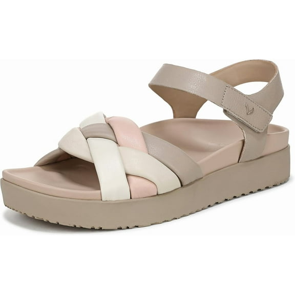 Vionic Women's Rosa Strappy Sandal Cobblestone Multi Leather 6W