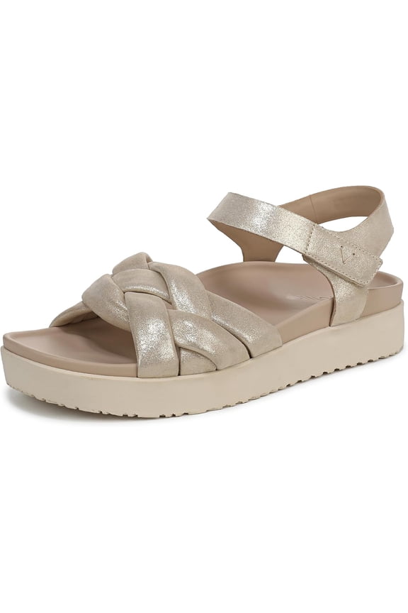 Women's Rosa Strappy Sandal Gold Leather 8.5M