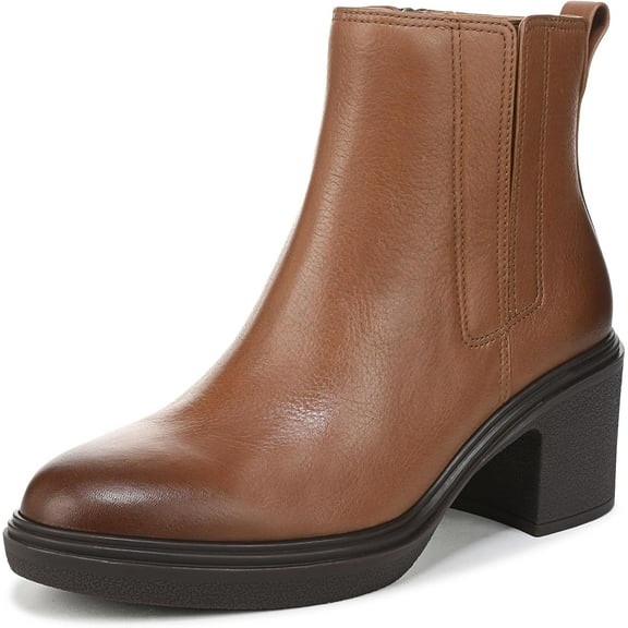 Vionic Women's Savannah Ankle Bootie Hazelnut Leather 5W