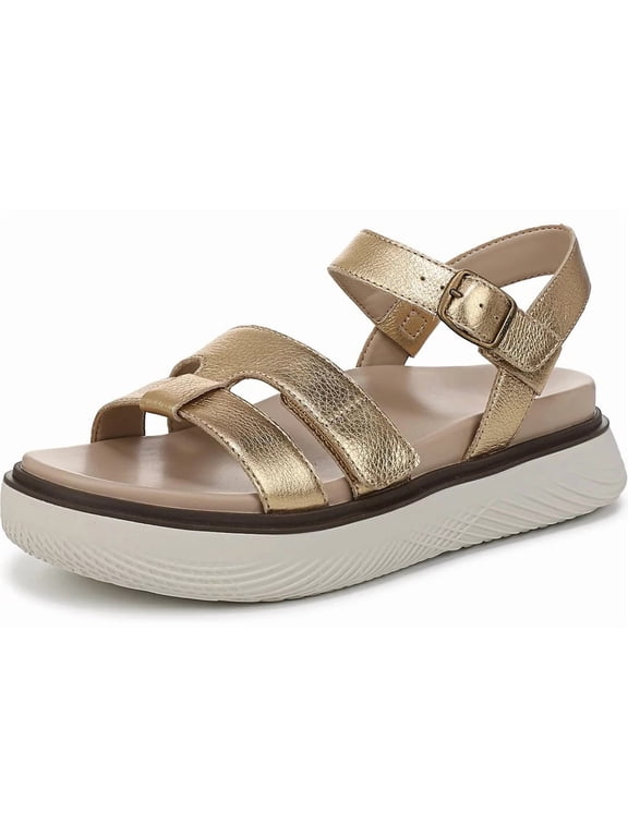 Women's Solana Strappy Platform Sandal Gold Metallic 11W