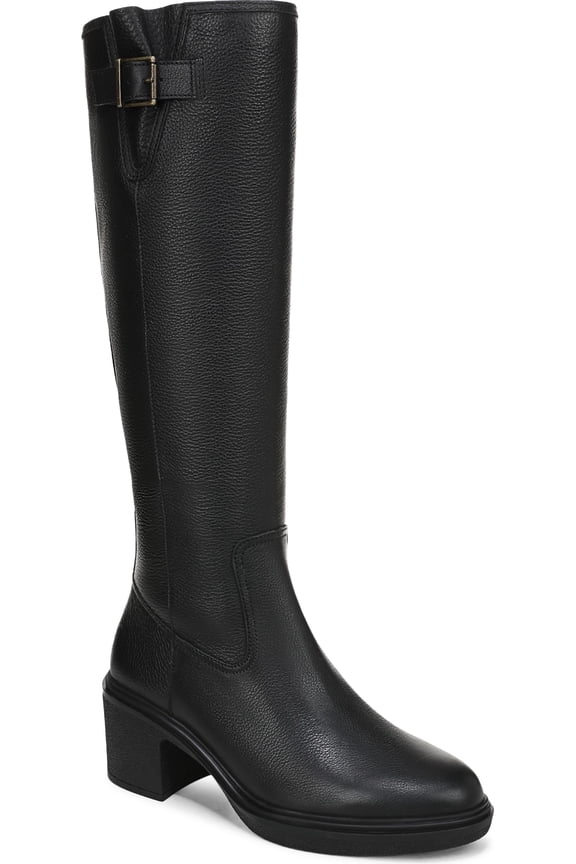 Women's Sonora Knee High Boot Black Leather 7W