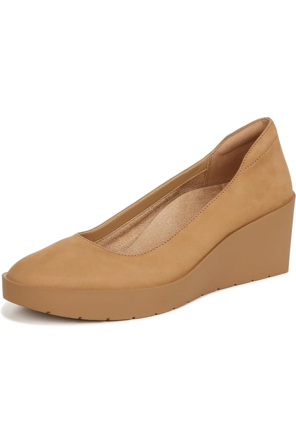 Women's Sutro Sereno Comfortable Wedge Heels Camel Nubuck 7.5W