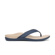 Vionic Womens Tide 2.0 Toe Post Sandal, Dark Denim, 10, Medium