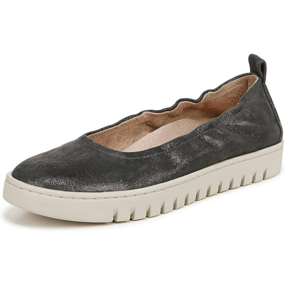 Vionic Women's Uptown Ballet Slip-ons Loafer Polluted Silver 7.5W