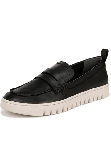 Vionic Black Leather Men’s Slip-on Flats Vionic Willa 2.0 Slip on Flat Medium and Wide Widths  main image 3