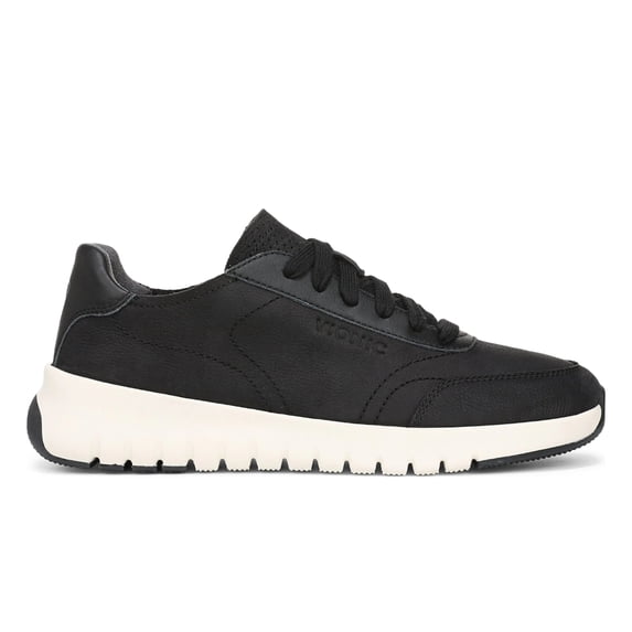 Vionic Women's Uptown Sneaker, Black Nubuck, 9, Medium