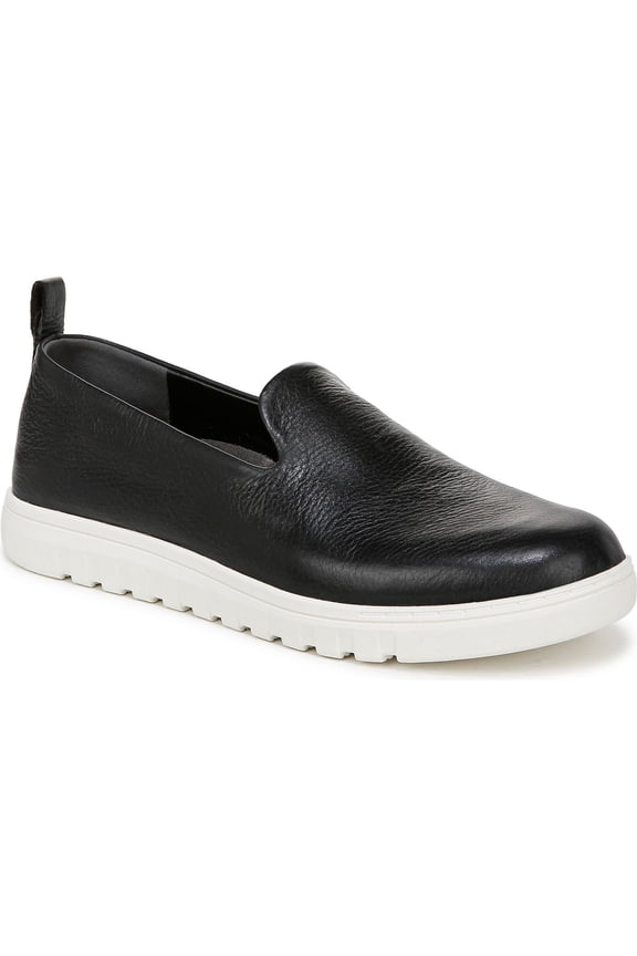 Women's Uptown Willa Slip-On Sneaker Black Leather 13M