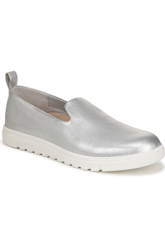 Women's Uptown Willa Slip-On Sneaker Silver Leather 8M