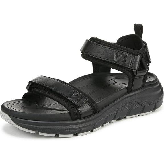 Vionic Women's Walk Max Wanderer Sandal Black Leather 12W