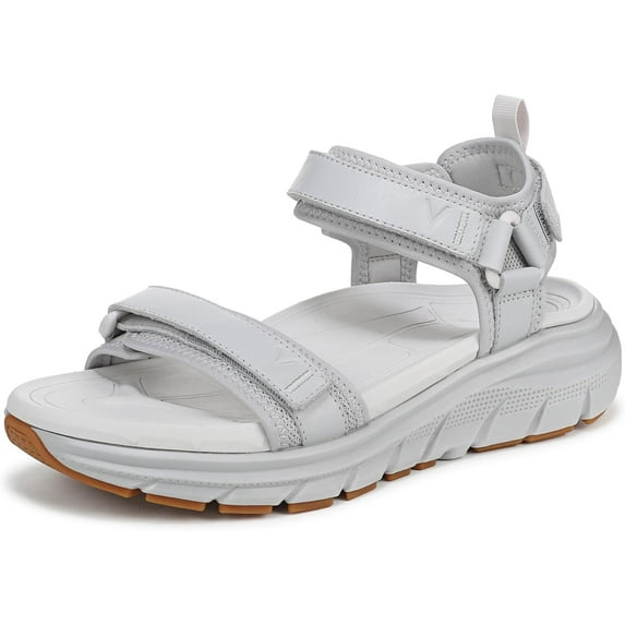Vionic Walk Max Wanderer Women's Sandals Vapor Grey Leather & Mesh Size 7 M