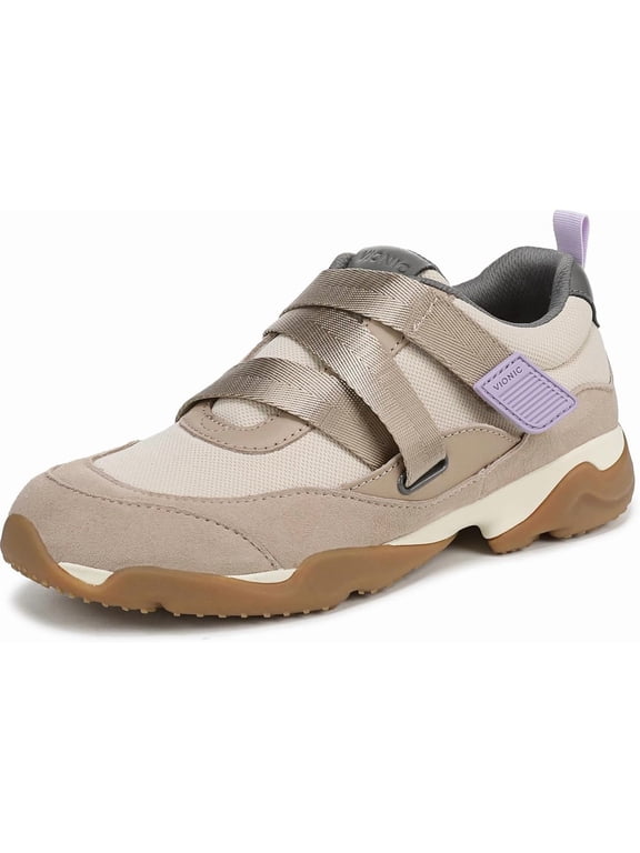 Walk Slim Gia Women's Athletic Parchment Suede/Leather Size 5 M