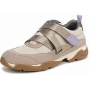 Vionic Womens Walk Slim Gia Sneaker Parchment Suede/Leather 5W
